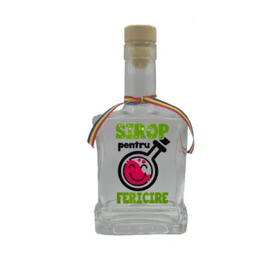 Sirop pentru fericire, sticla cu mesaj plata, 250 ml, model divgs179 32